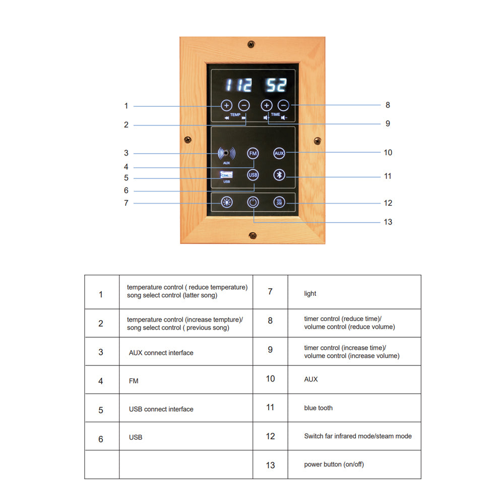Smartmak Luxury Traditional Wood Spa Dry Sauna Room
