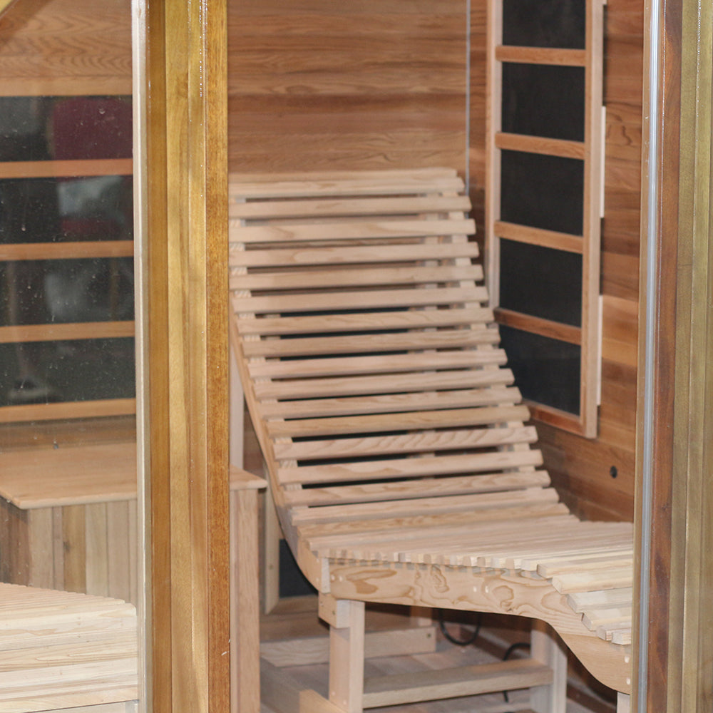 Smartmak Outdoor Far Infrared Sauna Room with Recliner