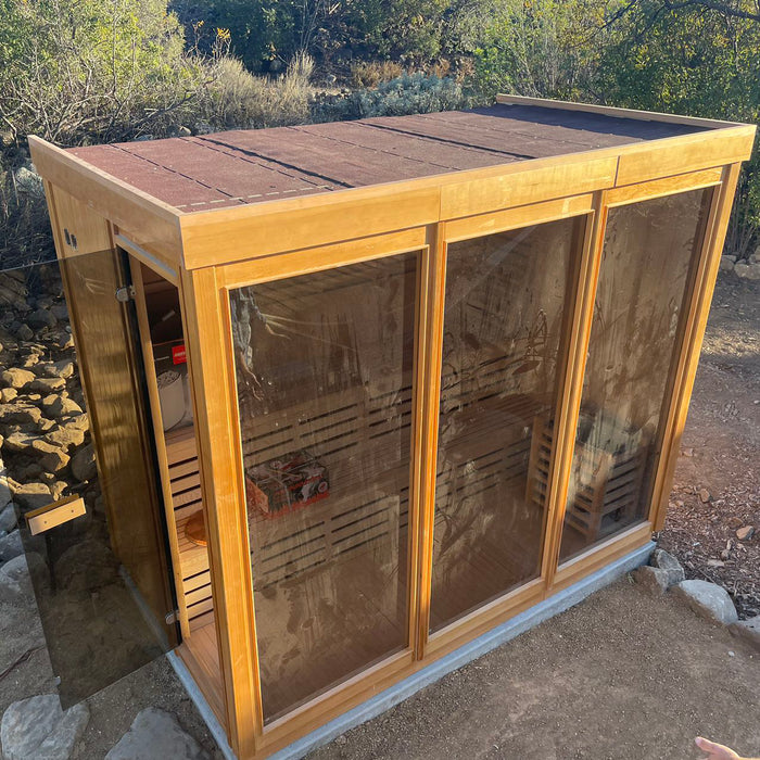 Smartmak® Modern Box Outdoor Sauna Outdoor Traditional Steam - Box 1