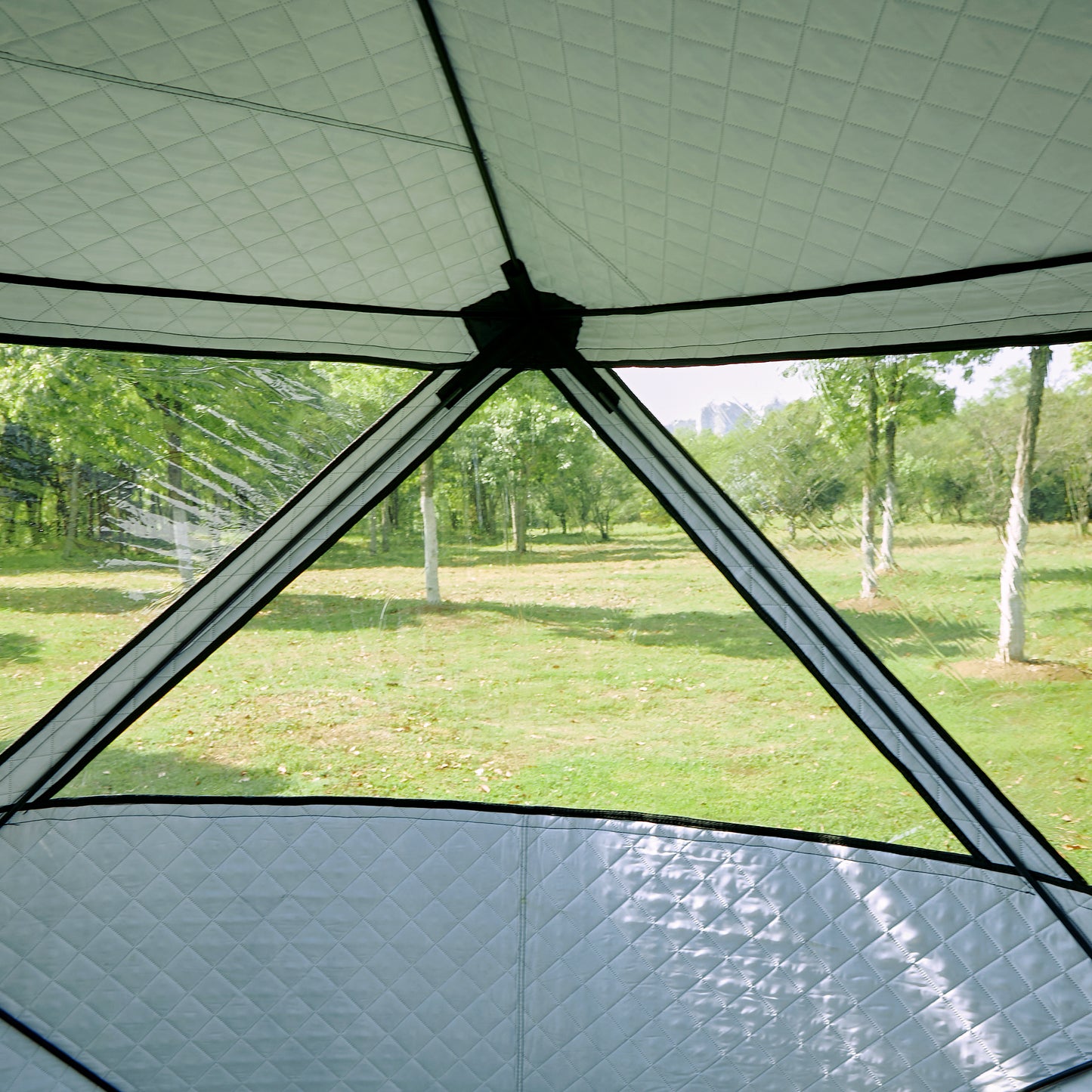 New Outdoor Portable 3-4person Sauna Tent With Wood Burning Stove