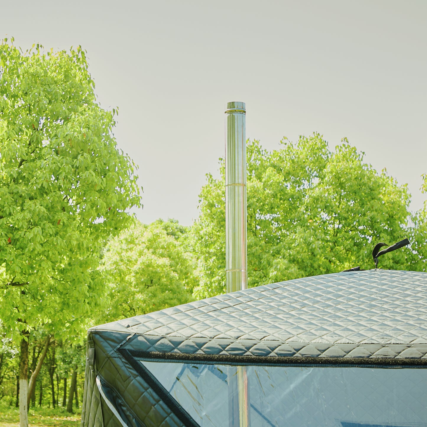 New Outdoor Portable 3-4person Sauna Tent With Wood Burning Stove