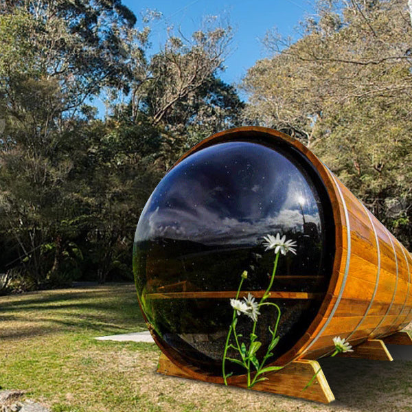 Smartmak Barrel Sauna With Panoramic View Window