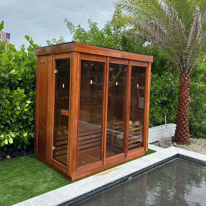 Smartmak® Modern Box Outdoor Sauna - Box 1 - WiFi Control