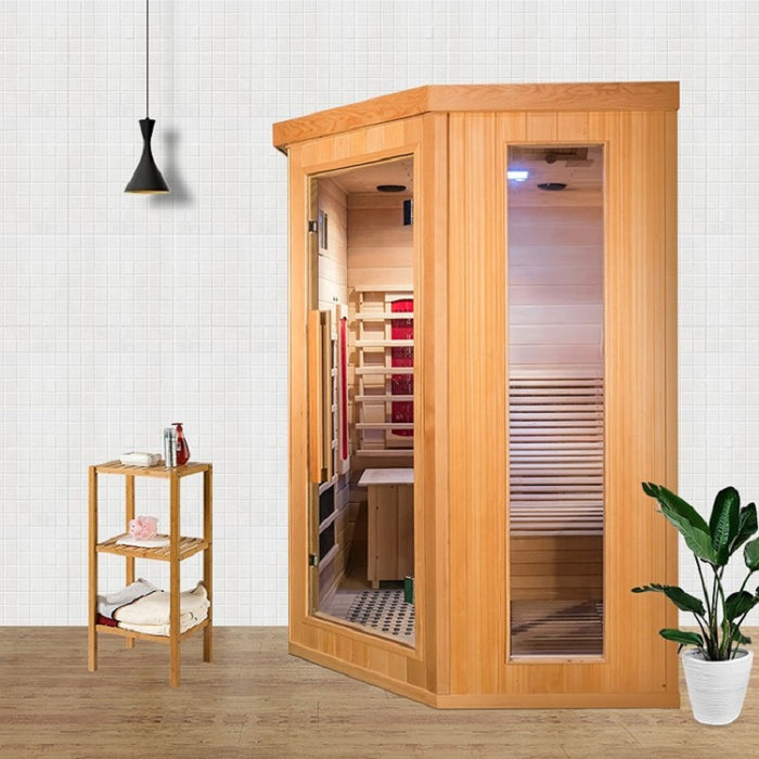 Smartmak® Indoor Far Infrared Sauna Room with Recliner - Refresh 1