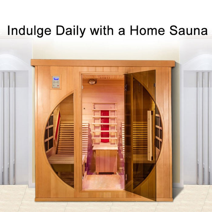 Smartmak® Indoor Far Infrared Sauna Room with Recliner - Refresh 1