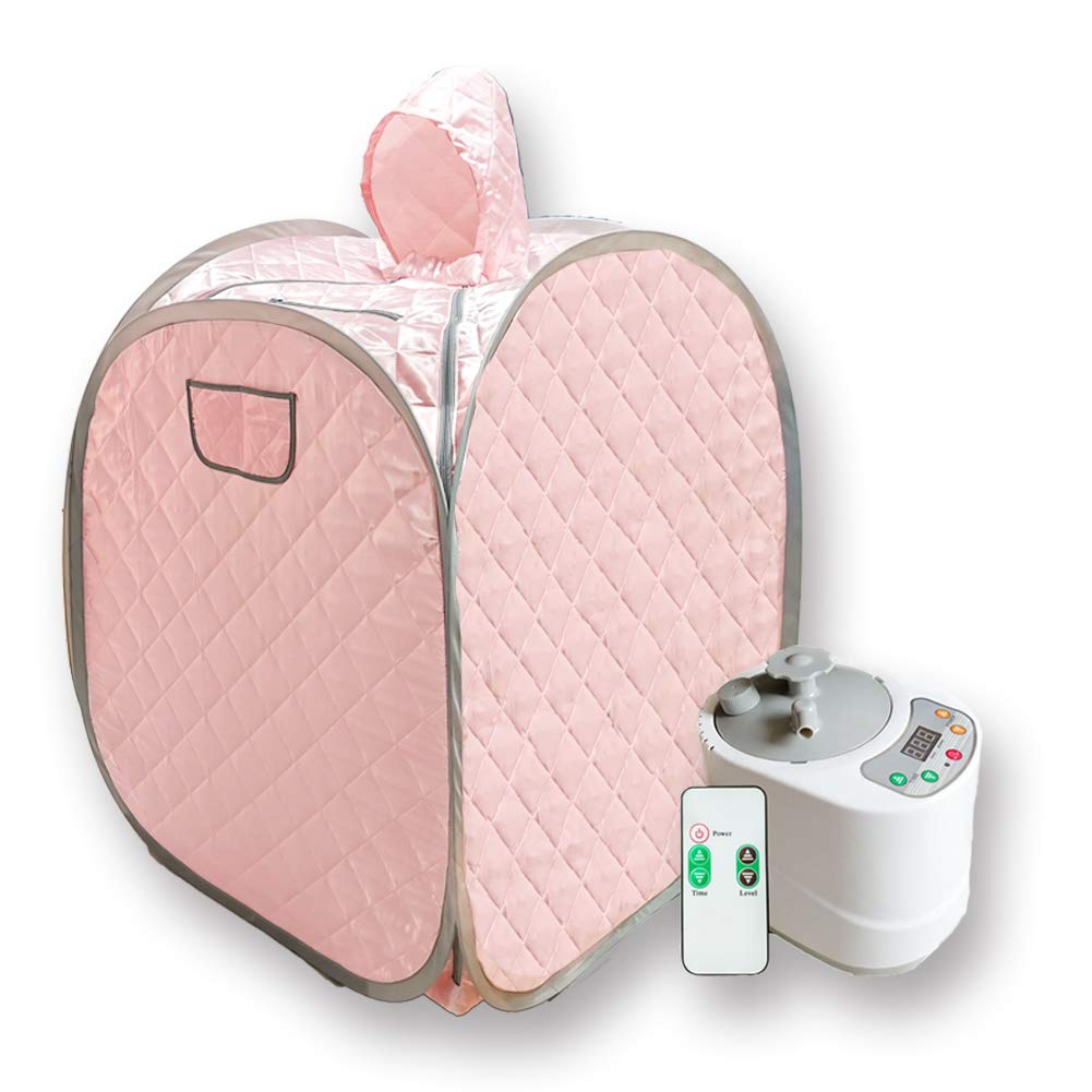 Smartmak Portable Steam Sauna Kit, Include Tent with Hat and 2L Steamer