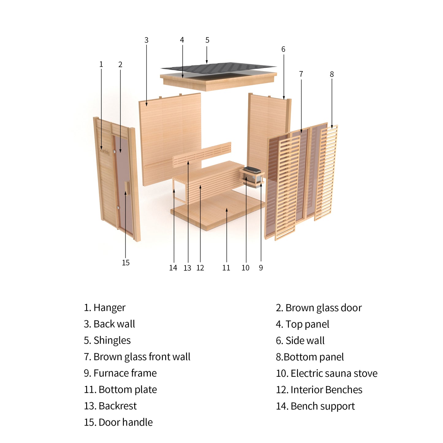 Smartmak Modern Box Outdoor Sauna (THE BIGGEST SAUNA)