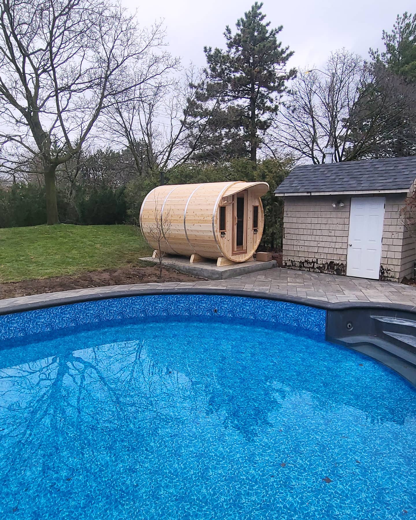 Wood Outdoor Sauna Room