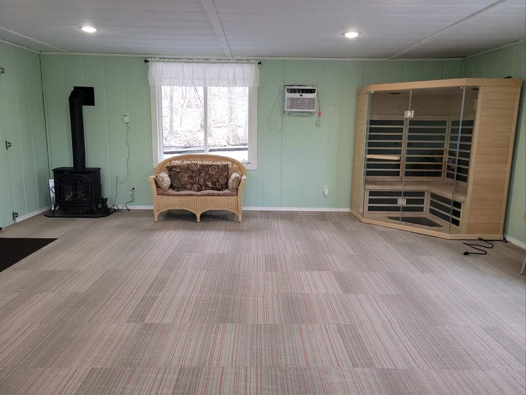 Indoor Sauna Room with Canadian Cedar