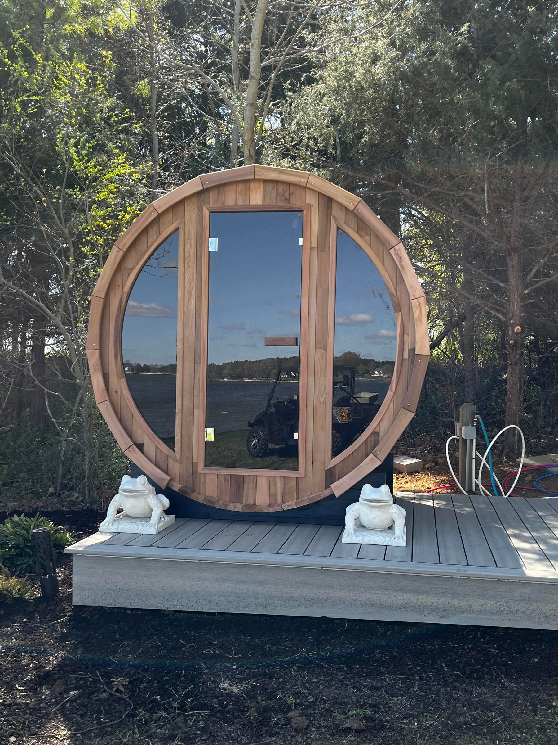 Smartmak Outdoor Barrel Sauna（3-4 Person）