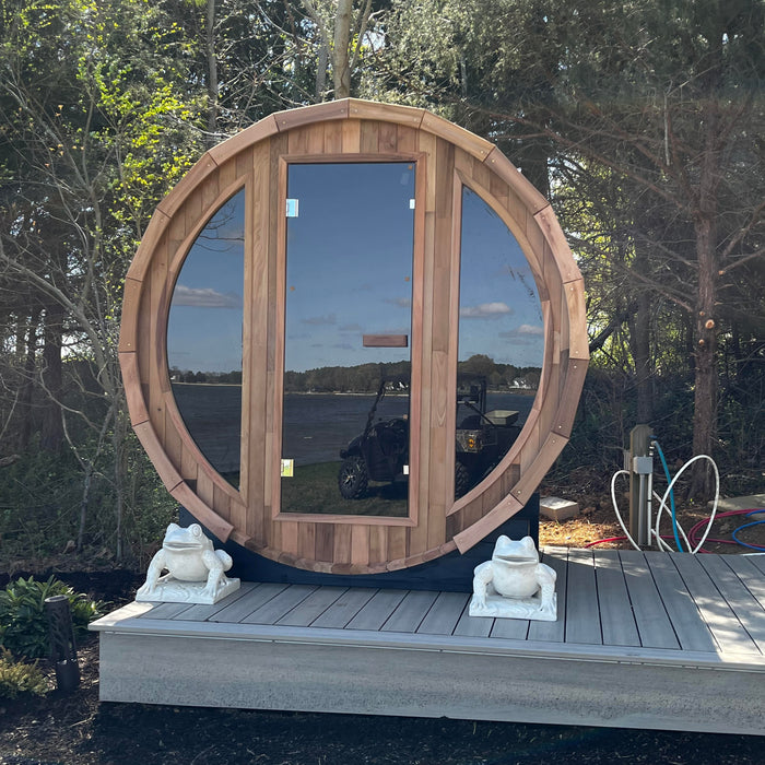 Smartmak Outdoor Barrel Sauna（3-4 Person）