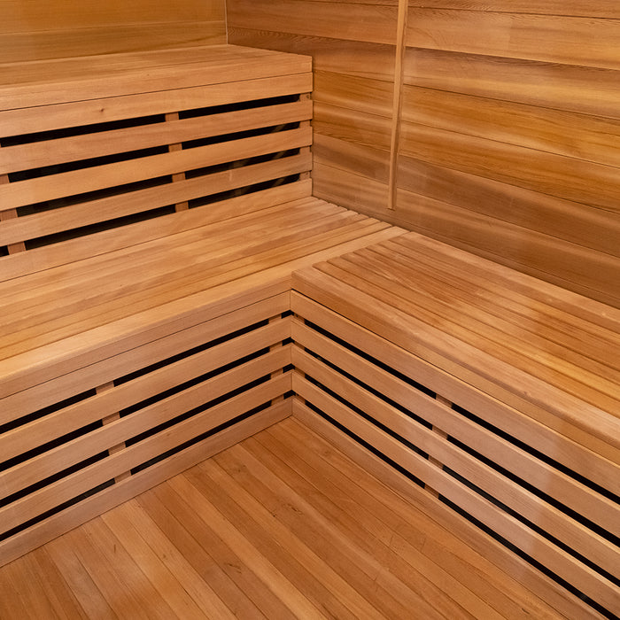 Smartmak® Garden Waterproof Traditional Sauna Steam Room Square 4