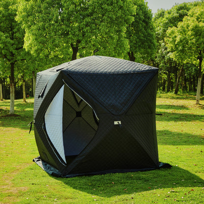 New Outdoor Portable 3-4person Sauna Tent With Wood Burning Stove