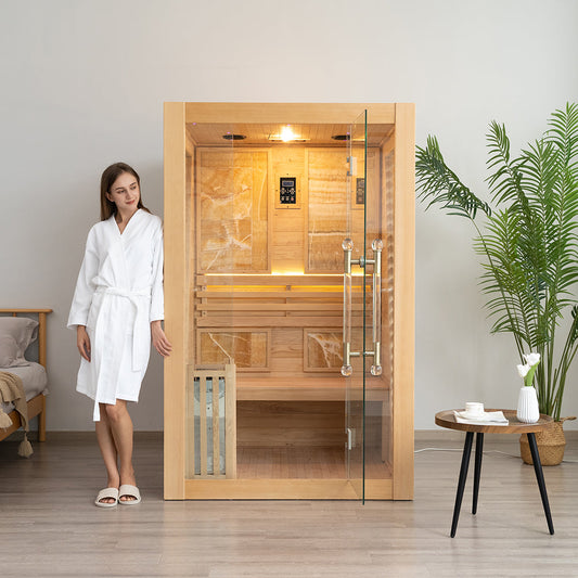 Smartmak Luxury Traditional Steam Sauna Room （15 Days arrvied)