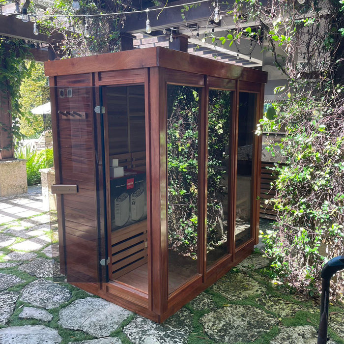 Smartmak® Modern Box Outdoor Sauna Outdoor Traditional Steam - Box 1