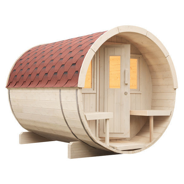 Smartmak® Sauna Barrel Basic Nature 7  (Including Shipping and Installation)