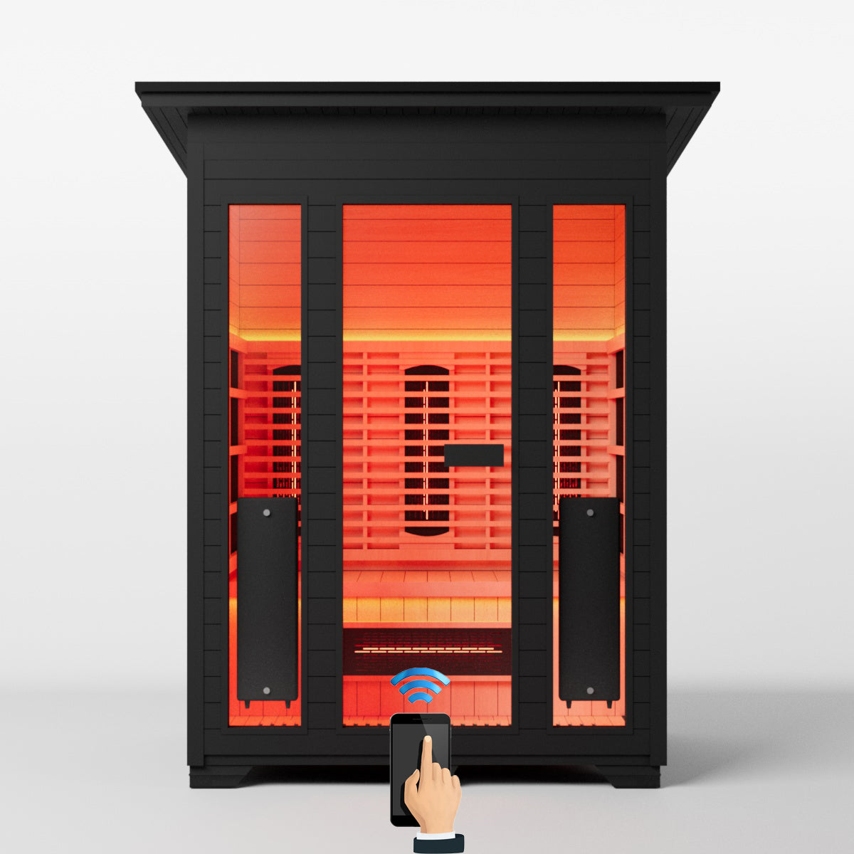smartmak-2-3-person-outdoor-full-spectrum-infrared-sauna-with-red-light-therapy-black-1