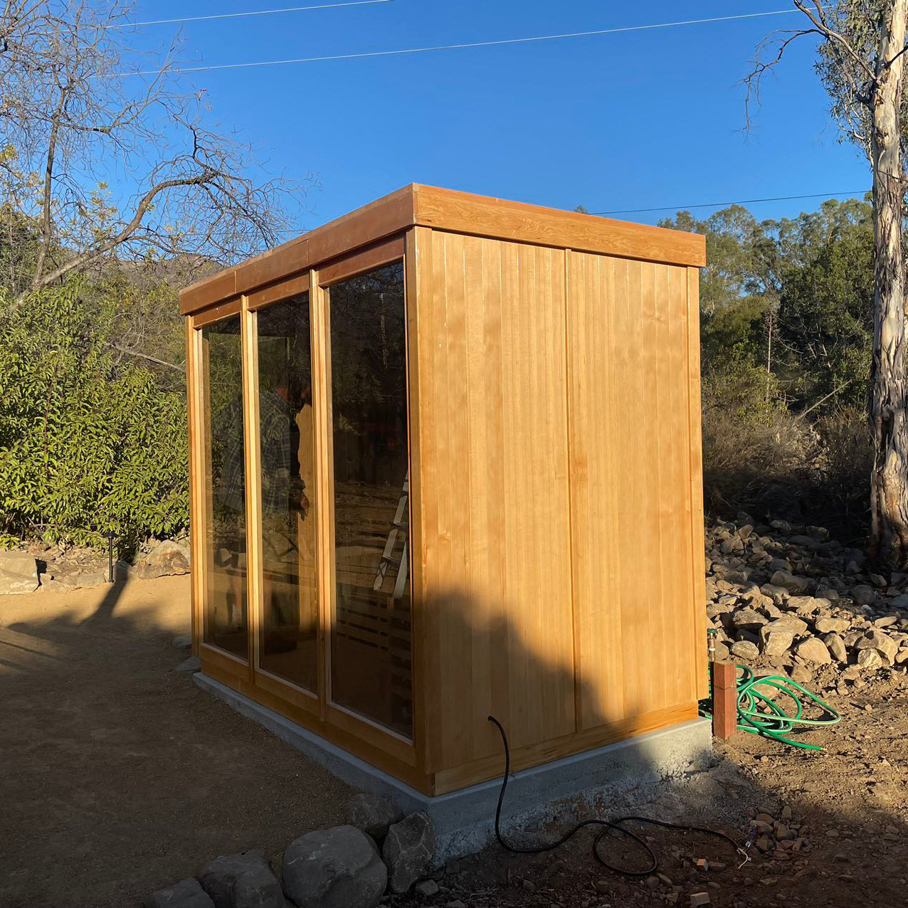 Outdoor Cabin Sauna Room and Outdoor Prefab Sauna Room discounts-Smartmak