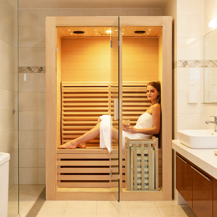 Smartmak® 2 People Indoor Traditional Steam Sauna - Steam 2 (Delivery in 4-5 Weeks)