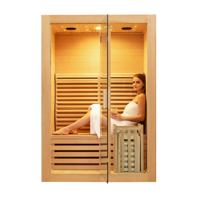 Smartmak® 2 People Indoor Traditional Steam Sauna - Steam 2 (Delivery in 4-5 Weeks)
