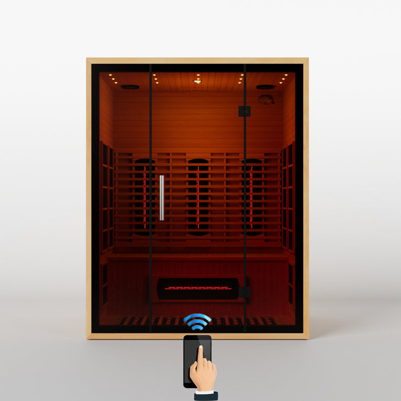 Smartmak® 3 People Indoor Infrared Sauna - Refresh 3 (Delivery in 1-2 Weeks)