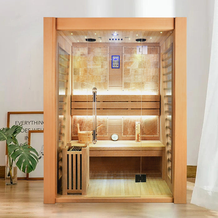 Smartmak® Luxury Traditional Steam Sauna Room Tradition 1
