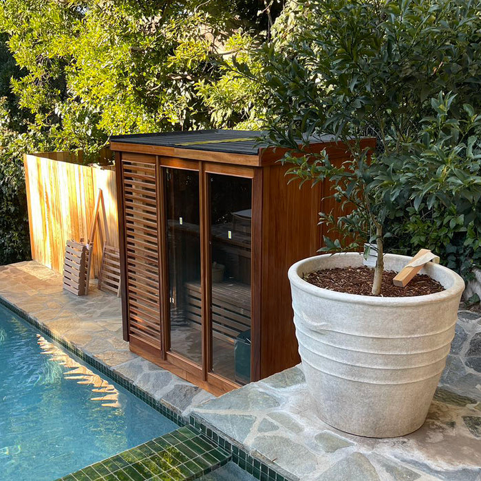 Smartmak® Modern Box Outdoor Sauna Square 2
