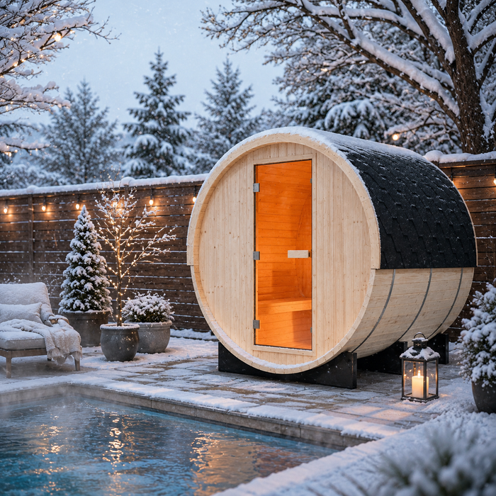Smartmak® 6-8 People Barrel Sauna - Barrel 3