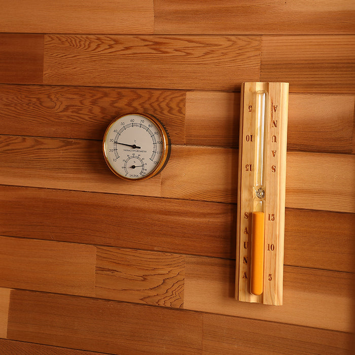Smartmak® 6 People Wood Outdoor Square Sauna Room - Square 2