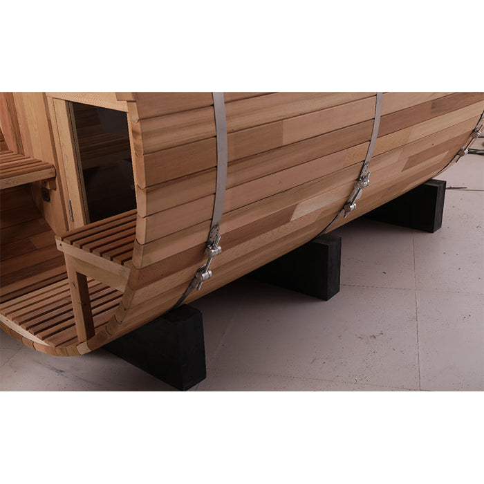 Smartmak® Canadian Hemlock/Red Cedar Outdoor Barrel Sauna - Barrel 4