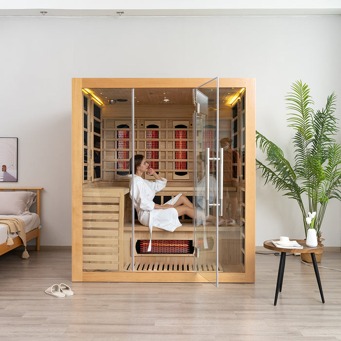 Smartmak® Traditional Steam And Far Infrared Sauna Room Luxury 3