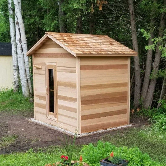 Smartmak® Outdoor Cabin Sauna Square Steam Sauna - Cabin 3