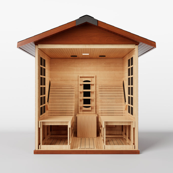 Smartmak® 2 People Outdoor Infrared Sauna Room - Relax 3