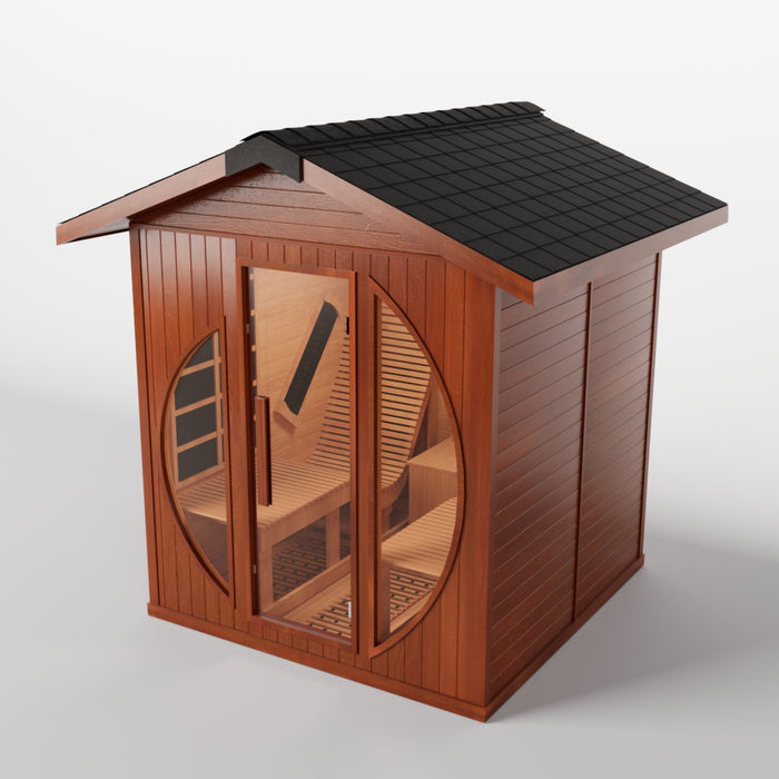 Smartmak® 2 People Outdoor Infrared Sauna Room - Relax 3