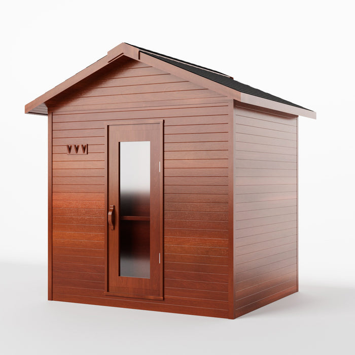 Smartmak® Outdoor Cabin Sauna Square Steam Sauna - Cabin 3