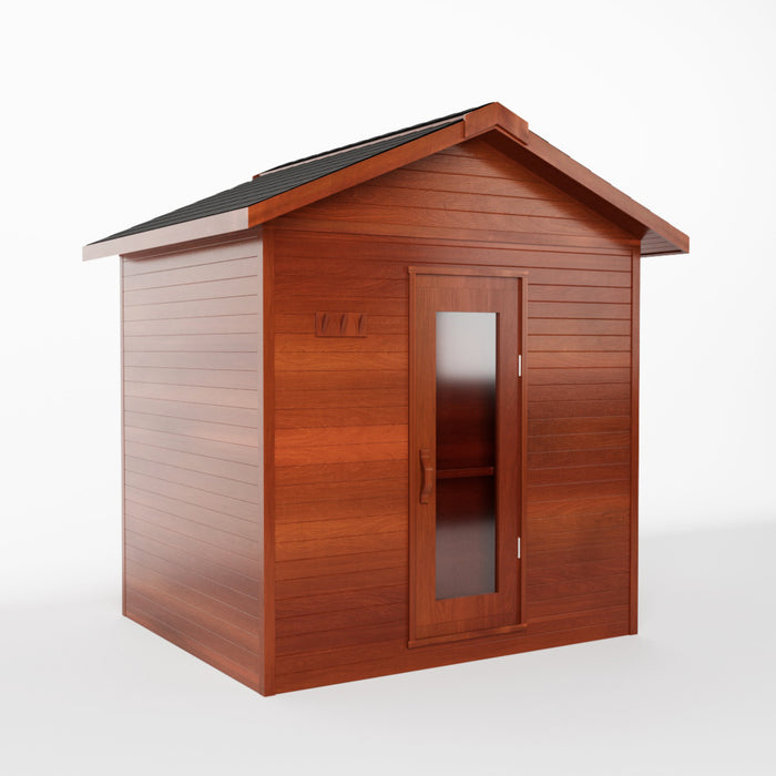 Smartmak® Outdoor Cabin Sauna Square Steam Sauna - Cabin 3