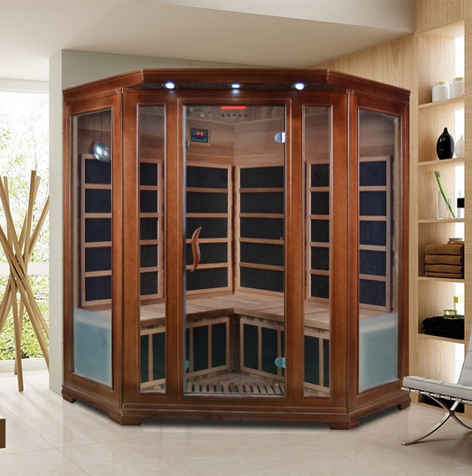 2023 Far Infrared Sauna Room Wood Sauna Low EMF Carbon Panel