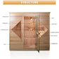 Smartmak Luxury Traditional Wood Spa Dry Sauna Room