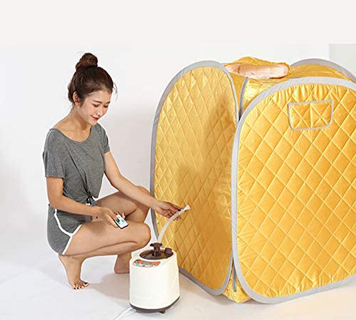 Smartmak Portable Steam Sauna Combo, Folding Tent, 2L Steamer, Full Body Sauna