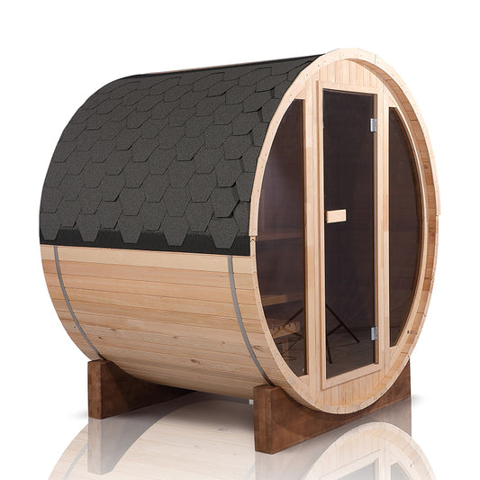 Smartmak Outdoor Barrel Sauna（3-4 Person）