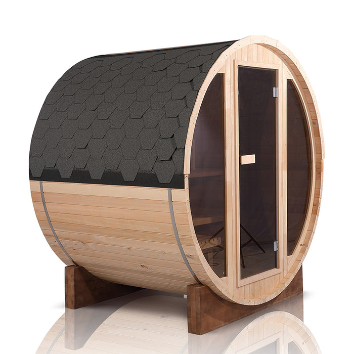 Smartmak® 3-4 Person Outdoor Barrel Sauna - Barrel 8