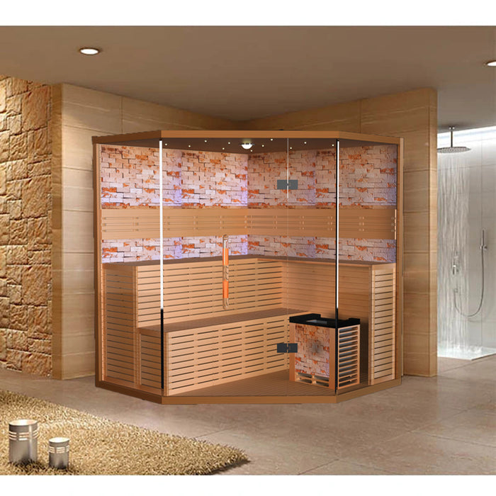 Smartmak® Luxury Traditional Steam Sauna Room Tradition 2