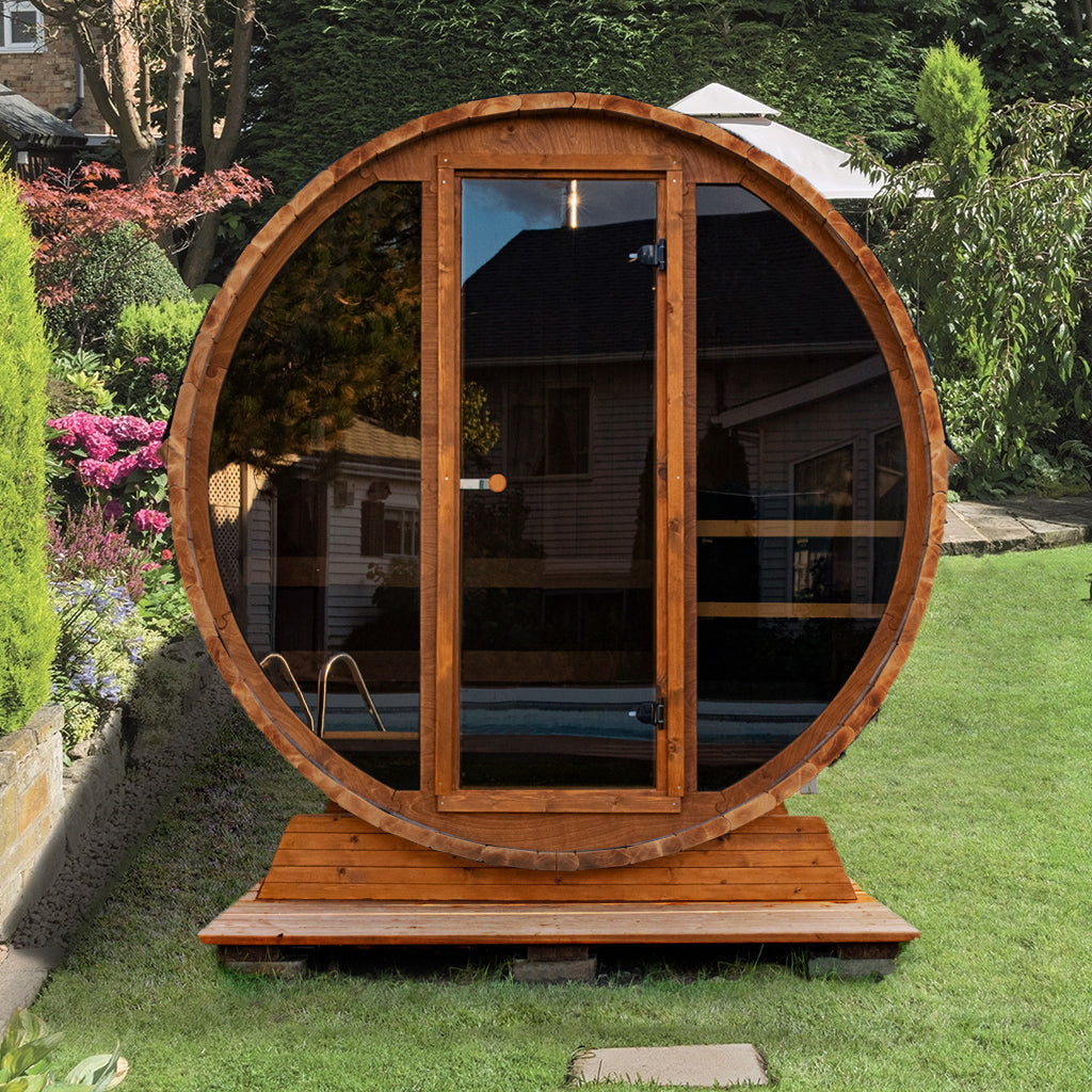 Smartmak Outdoor Barrel Sauna（3-4 Person）