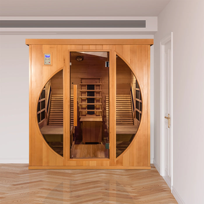 Smartmak® Indoor Far Infrared Sauna Room with Recliner - Refresh 1