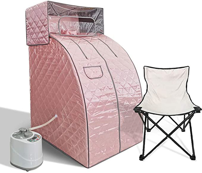 Smartmak Steam Sauna Set, with Head Cover, Chair and 2L Steamer