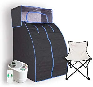 Smartmak Steam Sauna Set, with Head Cover, Chair and 2L Steamer