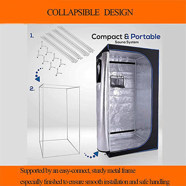 Smartmak Portable Steam Sauna Set Includes Full Size Portable Tent and 4L Steamer