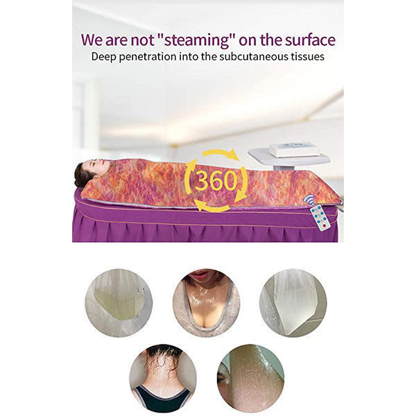 Smartmak Infrared Heat Sauna Blanket Recumbent Home SPA - Hands Outstretched