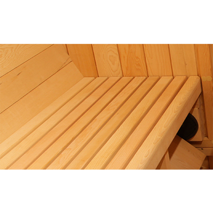 Smartmak® Canadian Hemlock/Red Cedar Outdoor Barrel Sauna - Barrel 3