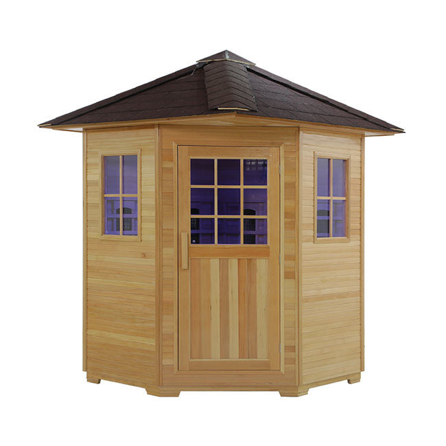 2-4 Person Sauna Wood Dry Infrared Outside Sauna